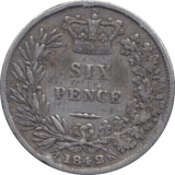 1842 SIXPENCE ( GF ) 1 - Sixpence - Cambridgeshire Coins