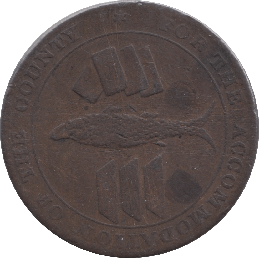 1811 PENNY TOKEN CORNISH ACCOMMODATION OF THE COUNTY REF 328