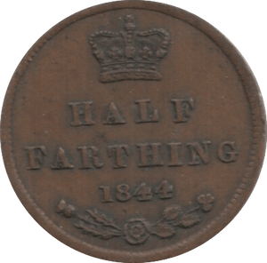 1844 HALF FARTHING ( GVF ) 3 - Half Farthing - Cambridgeshire Coins