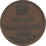 1844 HALF FARTHING ( GVF ) 3 - Half Farthing - Cambridgeshire Coins