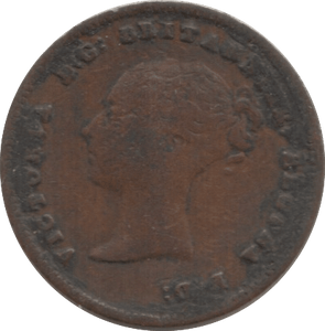 1843 HALF FARTHING ( FINE ) 1 - Half Farthing - Cambridgeshire Coins