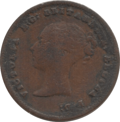 1843 HALF FARTHING ( FINE ) 1 - Half Farthing - Cambridgeshire Coins