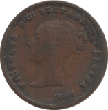 1843 HALF FARTHING ( FINE ) 1 - Half Farthing - Cambridgeshire Coins