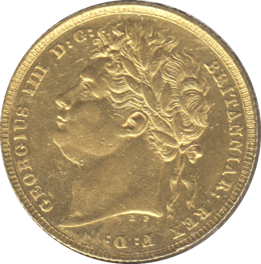 1824 GOLD SOVEREIGN ( EF )