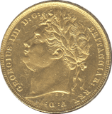 1824 GOLD SOVEREIGN ( EF )