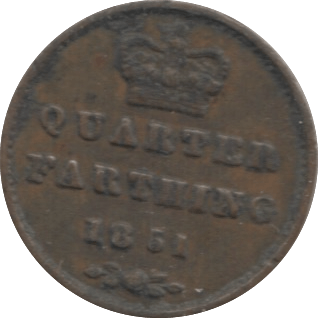 1851 QUARTER FARTHING ( GF ) 1 - QUARTER FARTHING - Cambridgeshire Coins