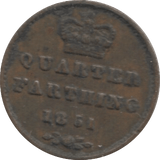 1851 QUARTER FARTHING ( GF ) 1 - QUARTER FARTHING - Cambridgeshire Coins