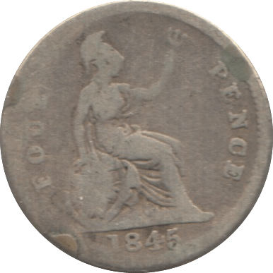 1845 FOURPENCE ( FAIR ) 1 - Fourpence - Cambridgeshire Coins
