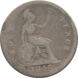 1845 FOURPENCE ( FAIR ) 1 - Fourpence - Cambridgeshire Coins