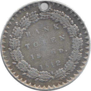 1812 SILVER TOKEN HOLED