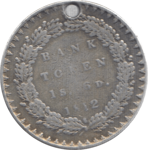 1812 SILVER TOKEN HOLED