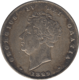1829 SHILLING ( VF ) 1 - Shilling - Cambridgeshire Coins