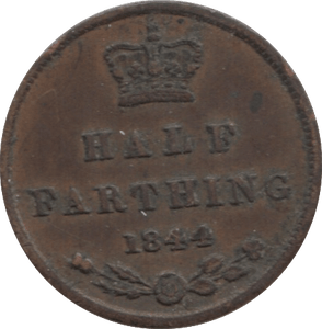 1844 HALF FARTHING ( VF ) 1 - Half Farthing - Cambridgeshire Coins