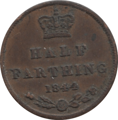 1844 HALF FARTHING ( VF ) 1 - Half Farthing - Cambridgeshire Coins