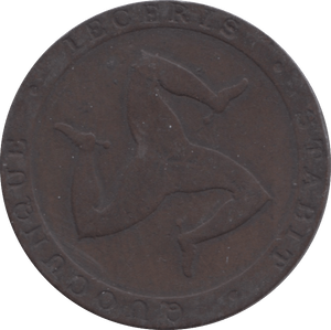 1831 HALFPENNY TOKEN PRO BONO PUBLICO ISLE OF MAN REF 308 - Token - Cambridgeshire Coins