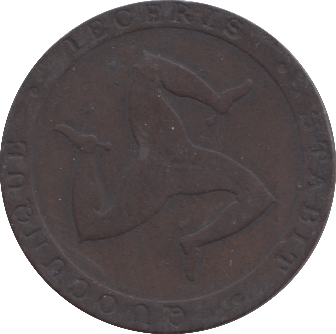 1831 HALFPENNY TOKEN PRO BONO PUBLICO ISLE OF MAN REF 308 - Token - Cambridgeshire Coins