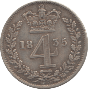 1835 MAUNDY FOURPENCE ( GVF ) 2 - MAUNDY COINS - Cambridgeshire Coins