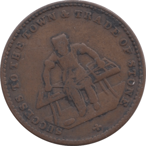 1820 FARTHING TOKEN LUCAS TEA WAREHOUSE REF 333