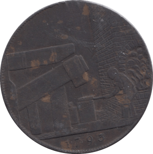 1793 HALFPENNY TOKEN JOHN WILKINSON MASTER REF 314