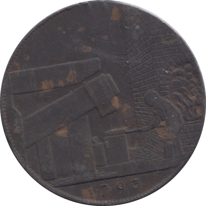1793 HALFPENNY TOKEN JOHN WILKINSON MASTER REF 314