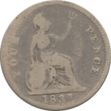 1836 FOURPENCE ( FAIR ) 3 - Fourpence - Cambridgeshire Coins