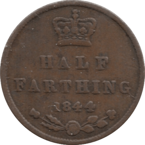 1844 HALF FARTHING ( FINE ) 1 - Half Farthing - Cambridgeshire Coins