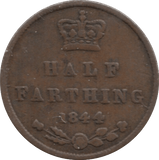 1844 HALF FARTHING ( FINE ) 1 - Half Farthing - Cambridgeshire Coins