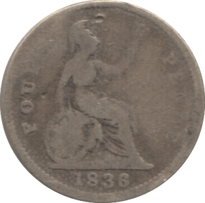 1836 FOURPENCE ( FAIR ) 2 - Fourpence - Cambridgeshire Coins