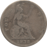 1836 FOURPENCE ( FAIR ) 2 - Fourpence - Cambridgeshire Coins