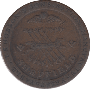 1813 PENNY TOKEN SHEFFIELD REF 331