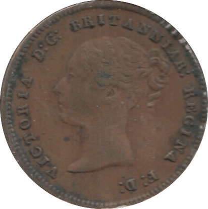 1844 HALF FARTHING ( GVF ) 2 - Half Farthing - Cambridgeshire Coins