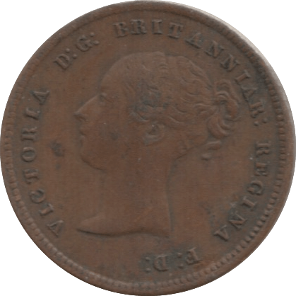 1844 HALF FARTHING ( GVF ) 3 - Half Farthing - Cambridgeshire Coins