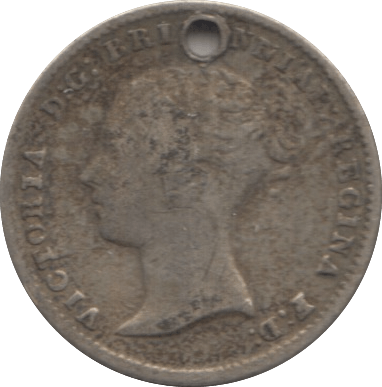 1838 FOURPENCE ( GF ) HOLED - Fourpence - Cambridgeshire Coins