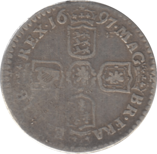 1697 SIXPENCE ( FINE ) 1