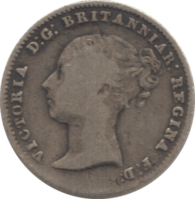 1843 FOURPENCE ( FINE ) 1 - Fourpence - Cambridgeshire Coins