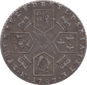 1787 SIXPENCE ( GVF ) 3
