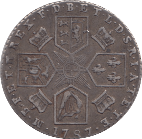 1787 SIXPENCE ( GVF ) 3