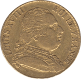 1815 GOLD FRANCE 20 FRANCS KING LOUIS XVIII LONDON MINT