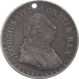 1811 SILVER 3 SHILLINGS TOKEN HOLED