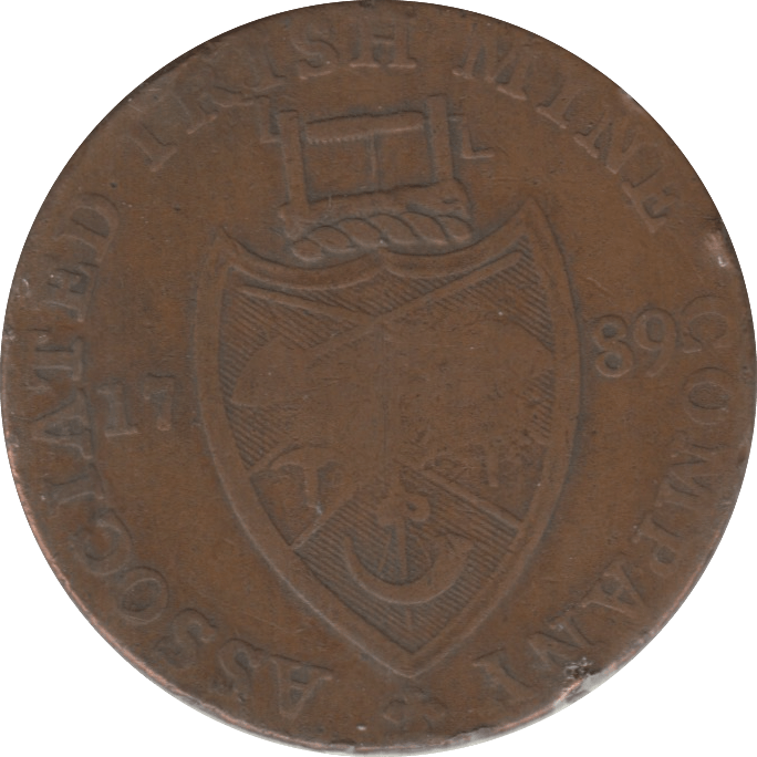 1789 HALFPENNY TOKEN IRISH MINE COMPANY REF 301