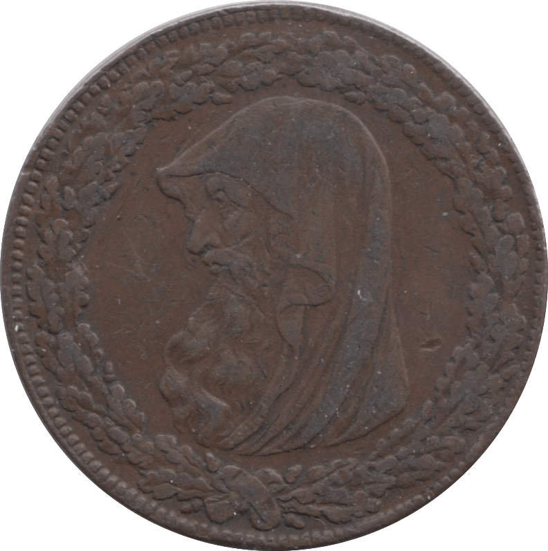 1787 PENNY TOKEN DRUID HEAD REF 325