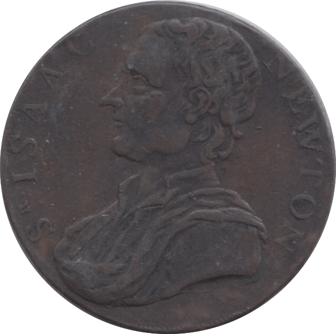 1793 HALFPENNY TOKEN SIR ISAAC NEWTON REF 315