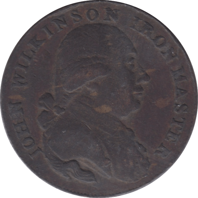 1793 HALFPENNY TOKEN JOHN WILKINSON MASTER REF 314