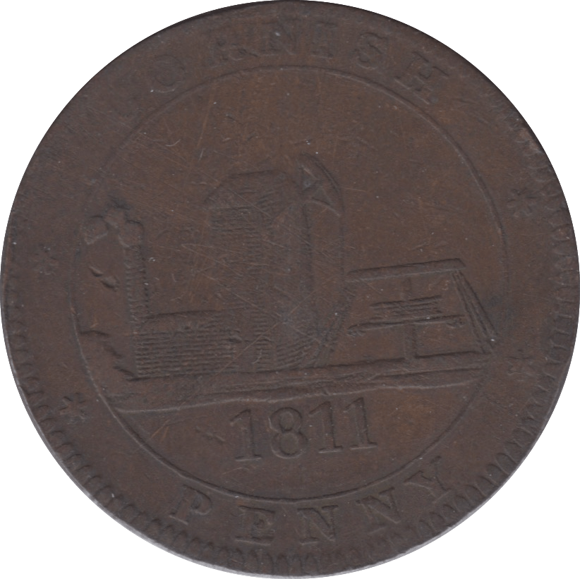 1811 PENNY TOKEN CORNISH ACCOMMODATION OF THE COUNTY REF 328