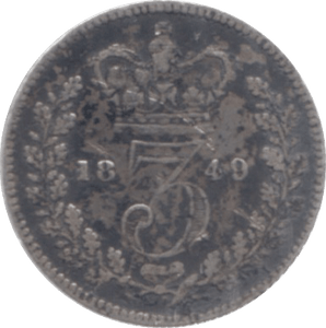 1849 MAUNDY THREEPENCE ( FAIR ) - Maundy Coins - Cambridgeshire Coins