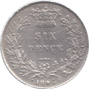 1843 SIXPENCE ( GF ) 6 - Sixpence - Cambridgeshire Coins