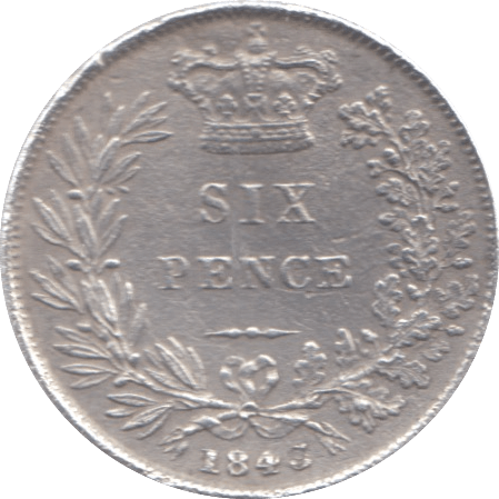 1843 SIXPENCE ( GF ) 6 - Sixpence - Cambridgeshire Coins