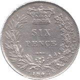 1843 SIXPENCE ( GF ) 6 - Sixpence - Cambridgeshire Coins