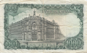 1000 PESETAS BANCO DE ESPNA SPAIN 1971 REF 399