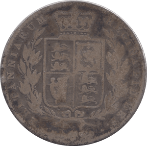 1850 HALFCROWN ( POOR ) 9 - Halfcrown - Cambridgeshire Coins